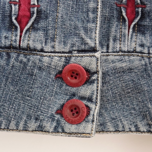 Jeans jacket size S Cappopera Italy designer’s 100% cotton denim - Picture 3 of 10